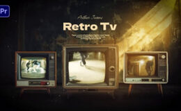 Videohive Retro Tv in Dark Room