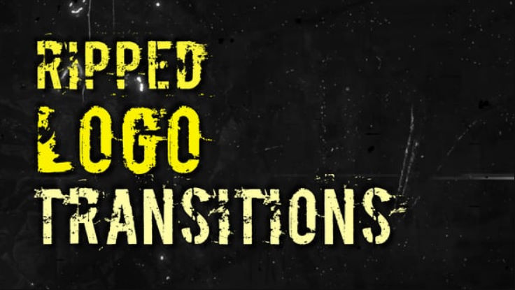 Videohive Ripped Logo Transitions