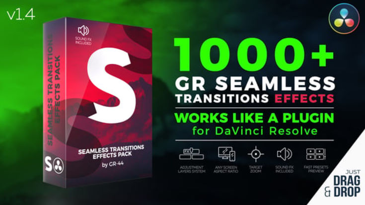 Videohive GR Seamless Transitions Effects for DaVinci Resolve