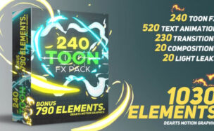 Videohive 1030 Toon FX And Elements Pack