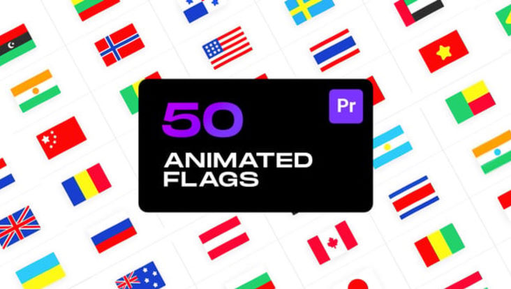 Videohive Animated Flags for Premiere Pro