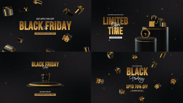 Videohive Black Friday Sale Pack Mogrt