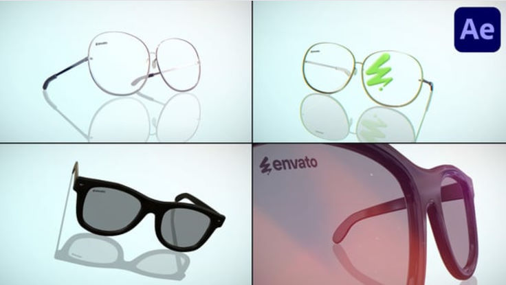 Videohive Eyeglasses Logo for After Effects