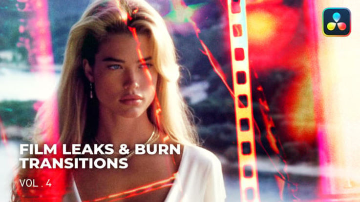 Videohive Film Leaks & Burn Transitions VOL. 4 | DaVinci Resolve