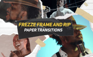 Videohive Freeze Freme and Rip paper Transition