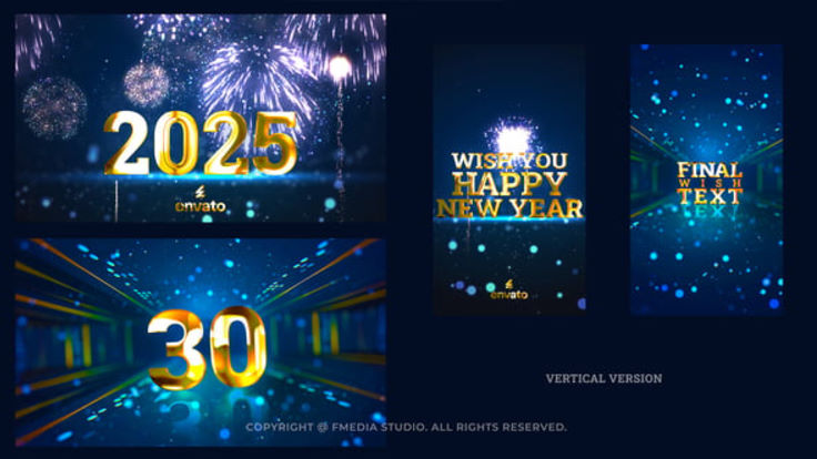 Videohive Golden Countdown 2025