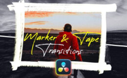 Videohive Marker & Tape Transitions Vol. 1 For DaVinci Resolve