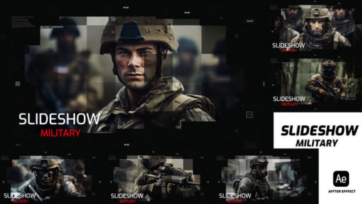 Videohive Military Slideshow 49001684