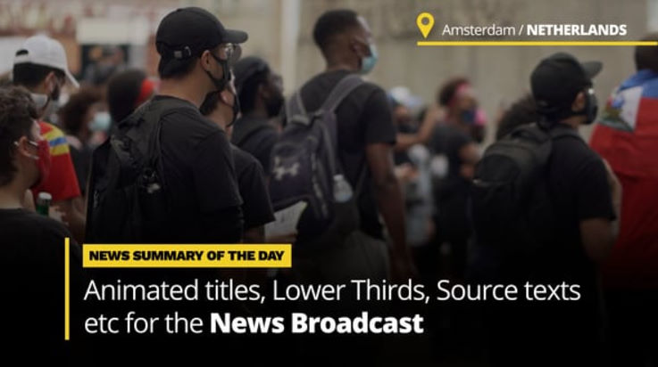 Videohive News Titles – Animated Titles and Lower Thirds for Broadcast News