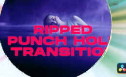 Videohive Ripped Punch Hole Transitions | DaVinci Resolve