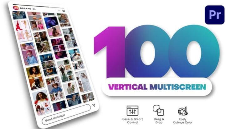 Videohive Vertical Multiscreen Pack For Premiere Pro