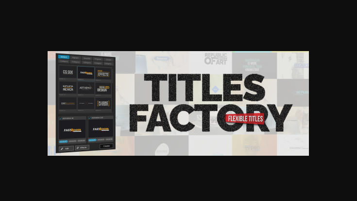 Aescripts Titles Factory V1.0.1