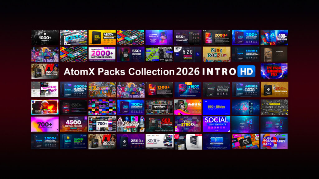 AtomX Extension V3.3.3 for After Effects & Premiere Pro - INTRO HD