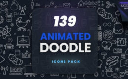 Videohive 139 Animated Doodle | MOGRT Pack