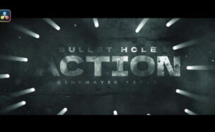 Videohive Bullet Hole Title For DaVinci Resolve