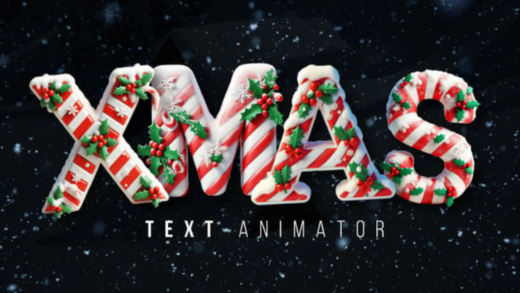 Videohive Christmas Text Animator For DaVinci Resolve