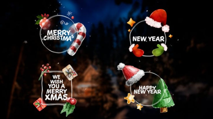 Videohive Christmas Titles – Lower Thirds For Premiere Pro