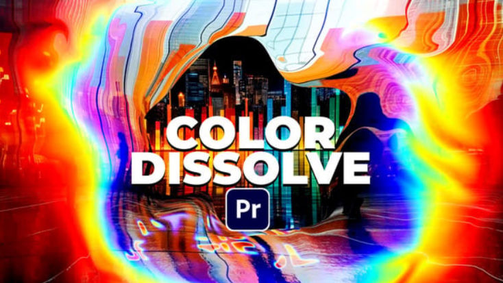 Videohive Color Dissolve VHS Glitch Slideshow Opener For Premiere Pro