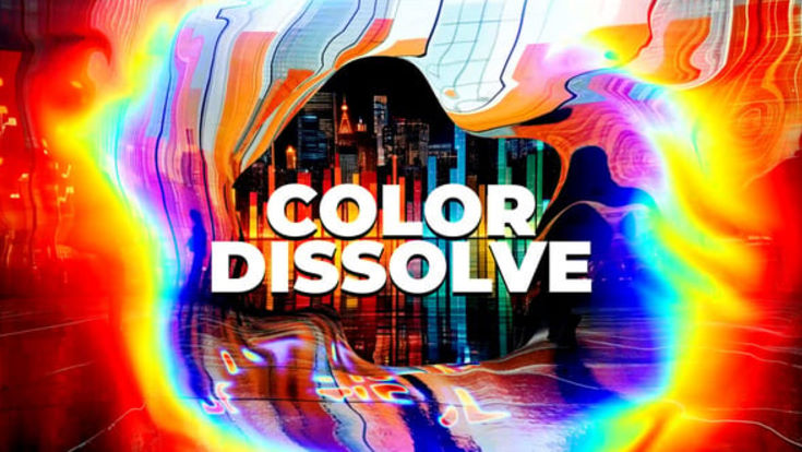 Videohive Color Dissolve VHS Glitch Slideshow Opener