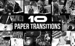 Videohive Paper Style Freeze Frame Transitions | MOGRT