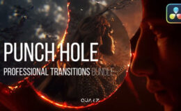 Videohive Punch Hole Transitions for DaVinci Resolve