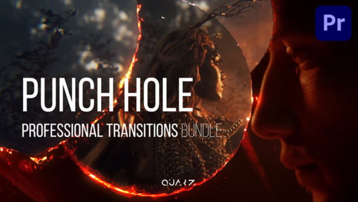 Punch Hole Transitions for Premiere Pro Videohive