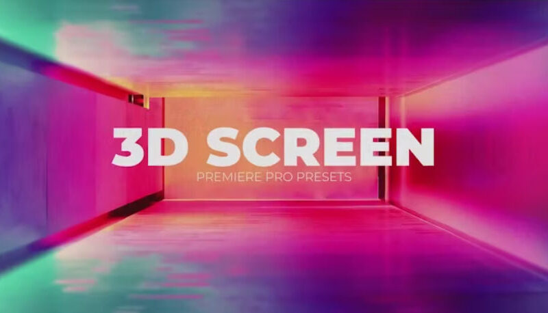 3D Screen for Premiere Pro Presets