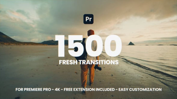 Videohive 1500 Fresh Transitions For Premiere Pro