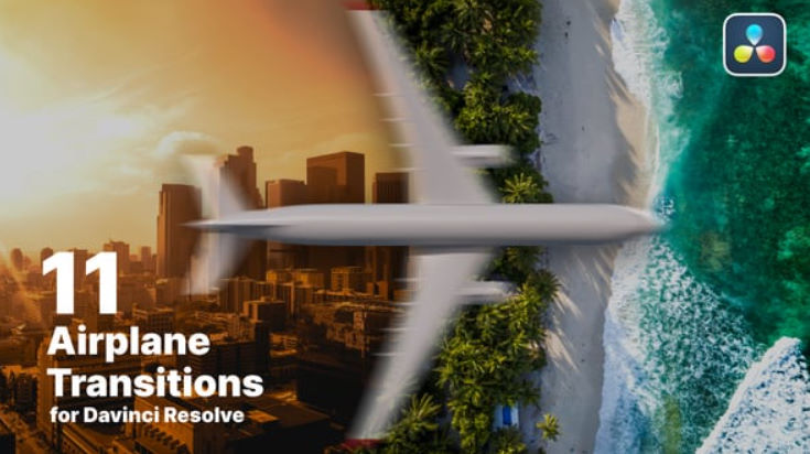 Videohive Airplane Transitions for DaVinci Resolve