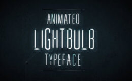 Videohive Animated Lightbulb Typeface