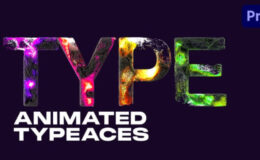 Videohive Animated Particle Typefaces for Premiere Pro