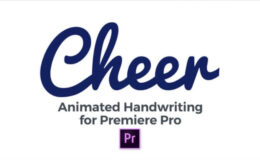 Videohive Cheer - Animated Handwriting Typeface For Premiere Pro