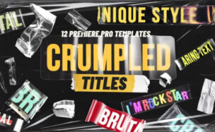 Videohive Crumpled Text Titles for Premiere Pro