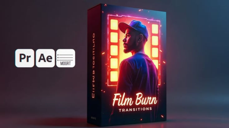 Videohive Film Burn Transitions for AE/PR