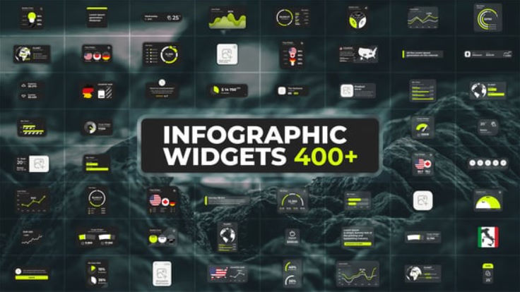 Videohive Infographics Pack – Glass Widgets