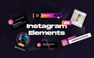 Videohive Instagram Social Media Elements for Premiere Pro