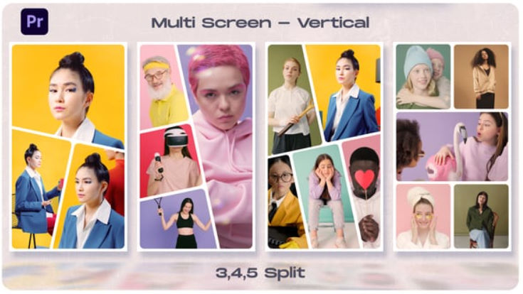 Videohive Multi Screen – Split Screen – Vertical for Premiere Pro