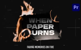 Videohive Paper Burn Stories Slides for Premiere Pro