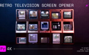 Videohive Retro Television Opener For Premiere Pro