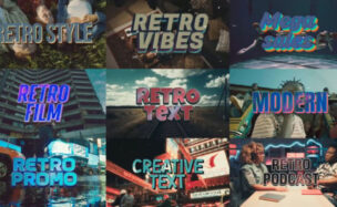 Videohive Vintage Retro 09 Text Intro Pack MOGRT