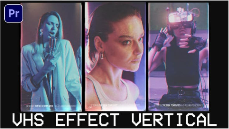 Videohive VHS Effect Vertical I TikTok, Shorts, Reels I Premiere