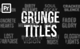 Videohive Grunge Titles for Premiere Pro