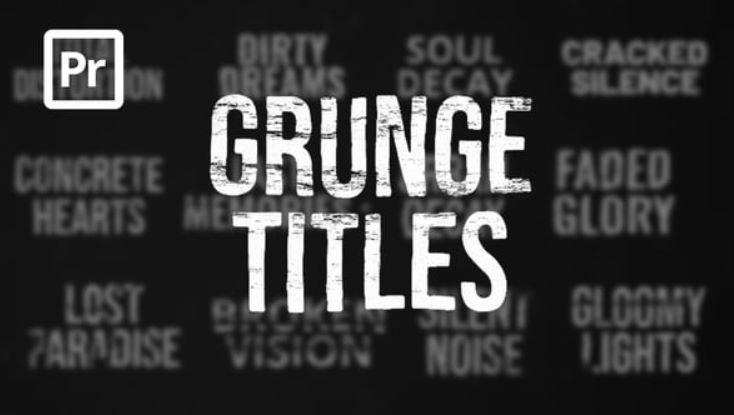 Videohive Grunge Titles for Premiere Pro