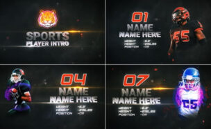 Videohive Sports Player Profile // Sports Team Intro