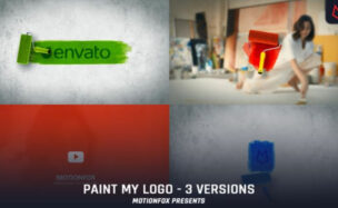 Videohive Paint Brush Logo Reveal