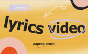 Videohive Paper Brush Lyric Template