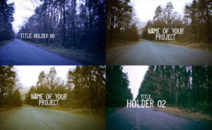Videohive Road Forest Motion Title