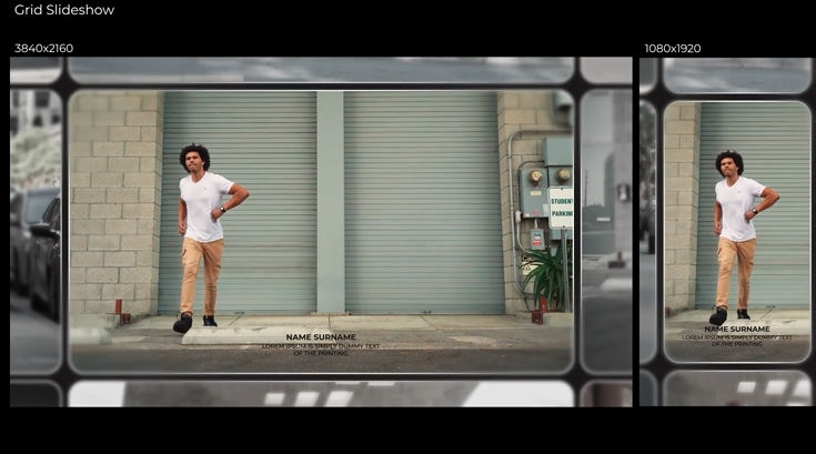 Videohive Grid Blackout Slideshow