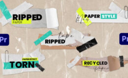 Videohive Torn Crumple Paper Tapes Titles Lowerthirds 2