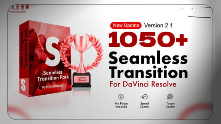 Videohive 1050+ Transition Pack – DaVinci Resolve